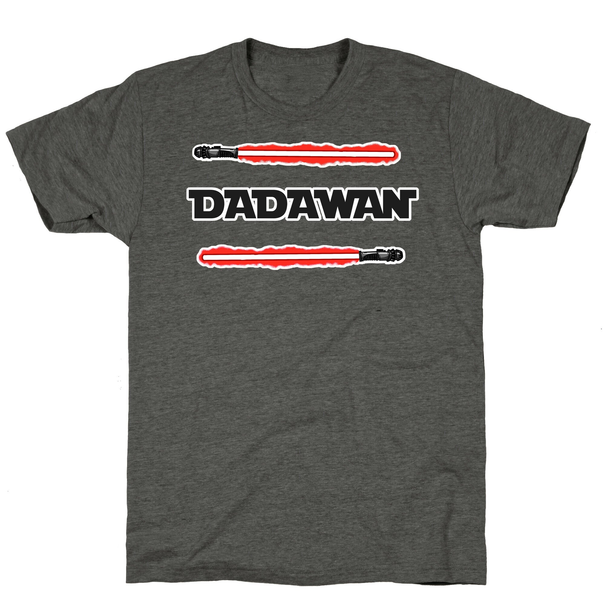 Padawan Dadawan Star Wars Parody Red Light Sabers Unisex Triblend Tee